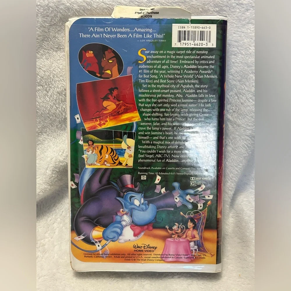 Aladdin VHS Black Diamond Vintage Edition